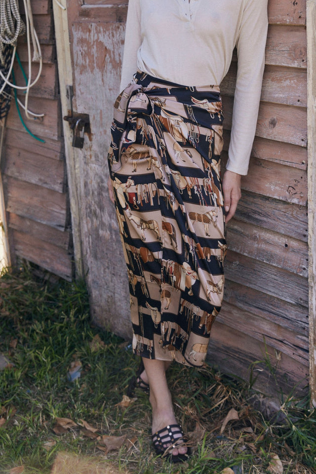 The Horses Wrap Skirt